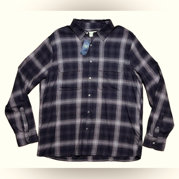 Abercrombie & Fitch Soft A&F Collection Plaid Flannel Button Down Shirt NWT XL - Picture 1 of 13